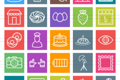 166 Professionals &amp; their tools Line Multicolor B/G Icons Product Image 2