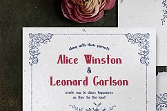 Embroidery Wedding Invitation Suite Product Image 5