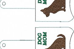 ITH Dog Mom Hand Sanitizer Holder- Snap Tab (5x7 Hoop) - Machine Embroidery Product Image 4