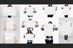 10 Poster Mock-Up Female Model Product Image 13