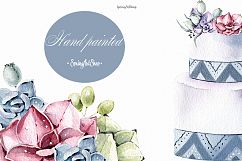 Boho succulent wedding clipart Product Image 2