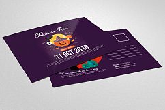 Halloween Trick or Treat Postcard Product Image 1