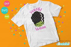 Cute Frankenstein Monster Faces SVG Product Image 4