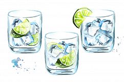 Gin Tonic. Watercolor collection Product Image 4