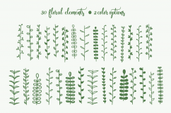 Hand Drawn Floral Elements &amp; Backgrounds Product Image 3