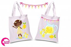 Lemonade clipart, lemonade girls, clipart graphics, illustrations AMB-897 Product Image 2