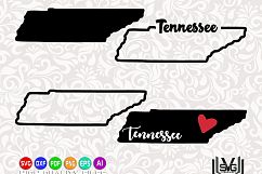Tennessee Designs SVG - Tennessee cut files - Tennessee prints svg - Love Tennessee - Cricut files - Silhouette files Product Image 1