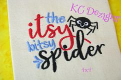 Itsy Bitsy Spider Machine Embroidery Design Product Image 3