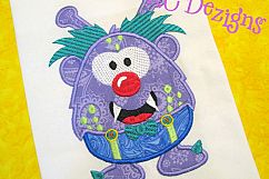 Goofy Monster 01 Machine Applique Design Product Image 2