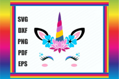 unicorn svg, unicornio, unicorn face svg, cara de unicornio Product Image 2