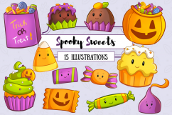 Spooky Sweets Clip Art Collection Product Image 1
