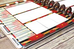 Happy Planner PRINTABLE, Weekly Insert Refill, Christmas, Poinsettia, Printable, Planner Printable, 7 x 9.25, Mambi Happy Planner Product Image 1