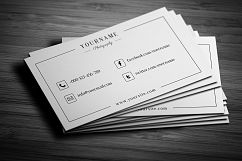 Minimal Wedding Photography Business Card  Product Image 3