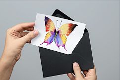 Watercolor butterflies, eps and png Product Image 6