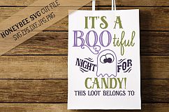 It's A Bootiful Night Loot Bag SVG Cut File Product Image 1