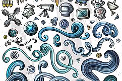 Space Cartoon Doodle Big Pack Product Image 2