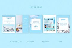 Blue | Pinterest PSD templates pack Product Image 2