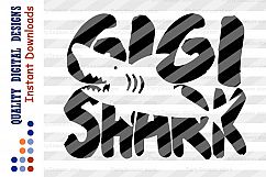 GiGi shark Svg Family shark shirts Gigi svg Shark party Product Image 2