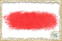 Scarlet Red Splotches Brush Strokes Clipart crimson Glitter  24 PNG - transparent background images Product Image 13