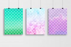 Watercolor Mermaid Patterns - Pack #2 Product Image 3