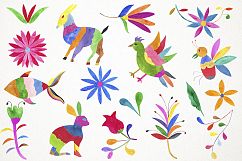 Watercolor Otomi Clipart, Otomi Clip Art, Fiesta Clipart Product Image 2
