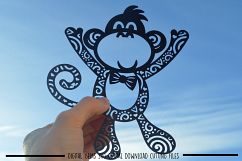 Mr and Mrs Monkey paper cut SVG / DXF / EPS files Product Image 3