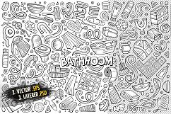 Bathroom Doodle Cartoon Objects &amp; Elements Set Product Image 4