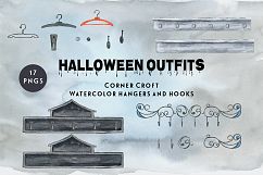 Watercolor Halloween Outfit Clipart Product Image 4