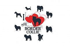 I Love My Medium Breeds Embroidery Bundle Set of 8 Designs Product Image 1