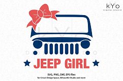 Jeep Girl svg png dxf eps files Product Image 1