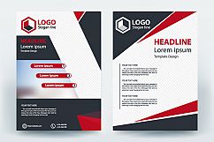 Corporative Business bi-fold Brochure Vector Template Product Image 3
