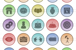 166 Professionals &amp; their tools Filled Low Poly Icons Product Image 2