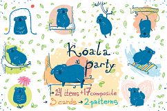 Koala Party -9 koalas and the nature Product Image 1