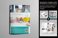 Mini Business Plan A4 Portrait Template Product Image 1