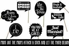 Wedding Photo Booth Props - SVG Cut Files and Clipart - PNG Product Image 3