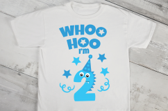 Second Birthday Monster SVG Cut File Product Image 2