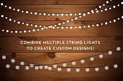 String Lights Clip Art Set - PNG, AI Product Image 5