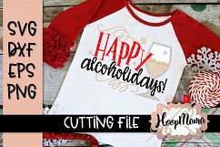 Happy Alcoholidays - Christmas SVG Cutting file Product Image 1