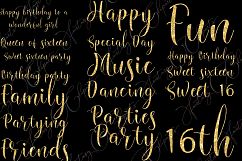 Sweet Sixteen Word Art Clipart Product Image 3