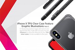 UV Printed TPU Clear Phone Case  Feature Illustrations Pack-2 Product Image 1