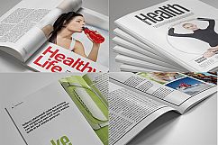 Health Magazine Template Product Image 3