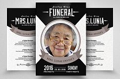 2 Sided Memorial &amp; Funeral Program Flyer Product Image 1
