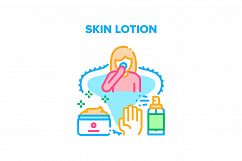 Skin Lotion Vector Concept Color Illustration Product Image 1