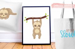 Sleepy sloth graphics and illustrations Product Image 5