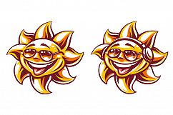 Happy Sun Vector Art | 3 Versions Product Image 3