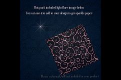 42 Rose Gold Glitter Seamless Damask Ornament Overlays PNG Product Image 10