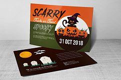 10 Halloween Postcards Bundle Product Image 9