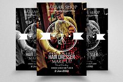 Barber Shop &amp; Salon Flyer Template Product Image 1
