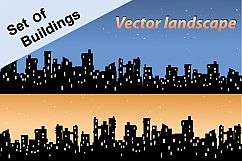 Set of city landscapes backgrounds  Product Image 1