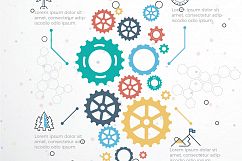 Gear Infographic vector design. Product Image 7